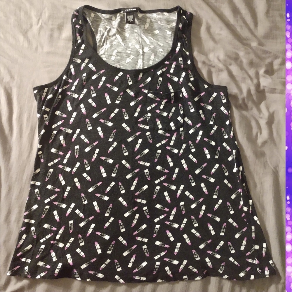 Lipstick Print Torrid Tank